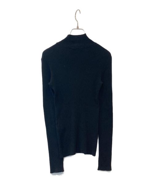 maison kitsune（メゾンキツネ）maison kitsune (メゾンキツネ) リブタートルネックニット LW00806KT1091 ブラック サイズ:XSの古着・服飾アイテム