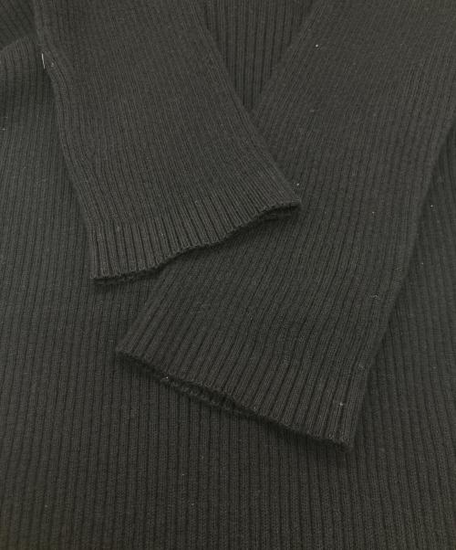 maison kitsune（メゾンキツネ）maison kitsune (メゾンキツネ) リブタートルネックニット LW00806KT1091 ブラック サイズ:XSの古着・服飾アイテム