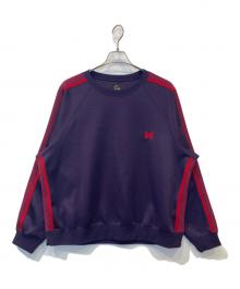 Needles（ニードルズ）の古着「Track Crew Neck Shirt Poly Smoothトラック クルーネック シャツ ポリ スムース LQ228」｜パープル