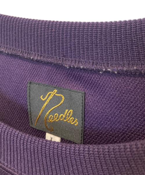 Needles（ニードルズ）Needles (ニードルズ) Track Crew Neck Shirt Poly Smoothトラック クルーネック シャツ ポリ スムース LQ228 パープル サイズ:Ｌの古着・服飾アイテム