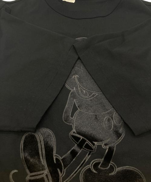 N.HOOLYWOOD（エヌ ハリウッド）N.HOOLYWOOD (エヌ ハリウッド) Disney (ディズニー) Mickey Mouse T-SHIRT　1244-CS01-001 ブラック サイズ:Sの古着・服飾アイテム