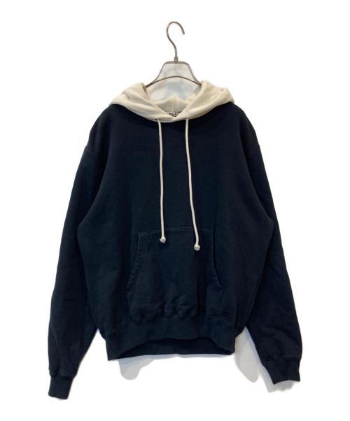 AURALEE（オーラリー）AURALEE (オーラリー) SMOOTH SOFT BD SWEAT P/O PARKA　A26SP01TU ネイビー サイズ:3の古着・服飾アイテム