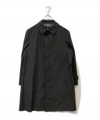 BURBERRY BLACK LABELバーバリーブラックレーベル）の古着「比翼ステンカラーコート　BMA10-400-08」｜グレー