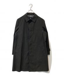 BURBERRY BLACK LABEL（バーバリーブラックレーベル）の古着「比翼ステンカラーコート　BMA10-400-08」｜グレー
