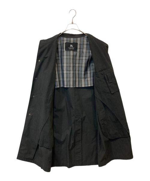 BURBERRY BLACK LABEL（バーバリーブラックレーベル）BURBERRY BLACK LABEL (バーバリーブラックレーベル) 比翼ステンカラーコート　BMA10-400-08 グレー サイズ:Mの古着・服飾アイテム