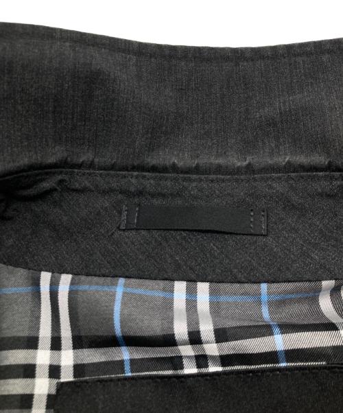 BURBERRY BLACK LABEL（バーバリーブラックレーベル）BURBERRY BLACK LABEL (バーバリーブラックレーベル) 比翼ステンカラーコート　BMA10-400-08 グレー サイズ:Mの古着・服飾アイテム