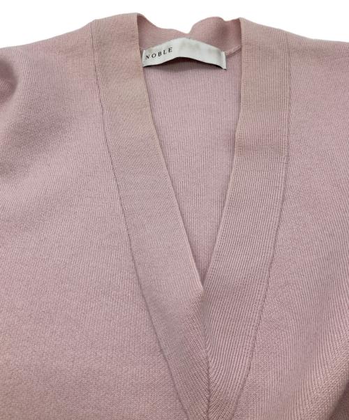 Noble（ノーブル）Noble (ノーブル) ファインメリノウールVネックニット ピンク サイズ:表記なしの古着・服飾アイテム