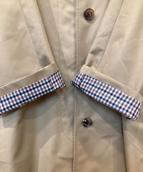 Aquascutum（アクアスキュータム）Aquascutum (アクアスキュータム) journal standard L'essage (ジャーナルスタンダード レサージュ) 別注ステンカラーコート　21020370800010 ベージュ サイズ:Fの古着・服飾アイテム