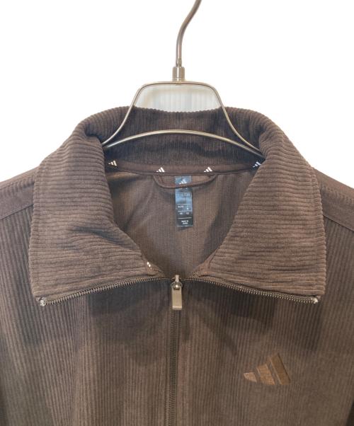 adidas（アディダス）adidas (アディダス) LUXFLOW ALPHA コーデュロイ トラックトップ　LF3625 ブラウン サイズ:Mの古着・服飾アイテム