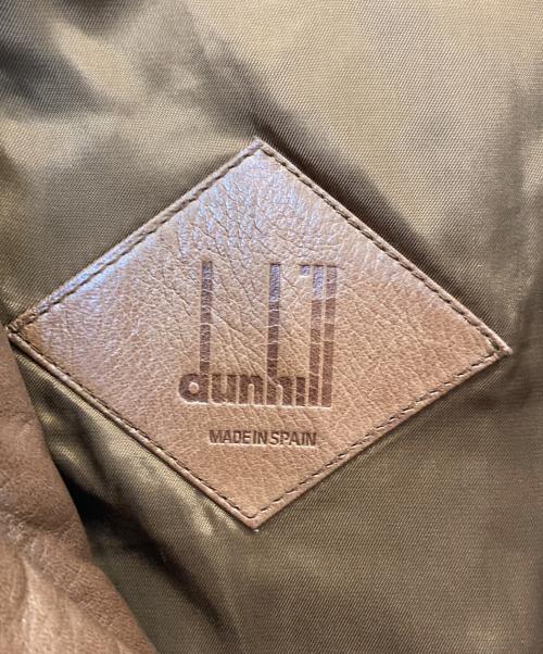 dunhill（ダンヒル）dunhill (ダンヒル) ヴィンテージレザーフライトジャケット ブラウン サイズ:40の古着・服飾アイテム