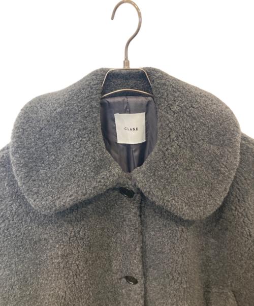 CLANE（クラネ）CLANE (クラネ) VOLUME FLARE BOA COAT/ボリュームフレアボアコート 13104-0562 グレー サイズ:2の古着・服飾アイテム