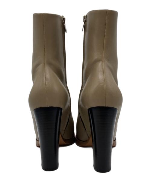 CELINE（セリーヌ）CELINE (セリーヌ) サイドジップショートブーツ ベージュ サイズ:37 1/2の古着・服飾アイテム
