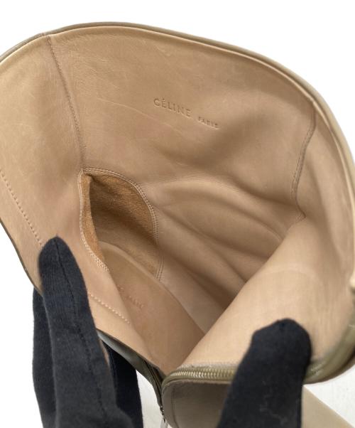 CELINE（セリーヌ）CELINE (セリーヌ) サイドジップショートブーツ ベージュ サイズ:37 1/2の古着・服飾アイテム