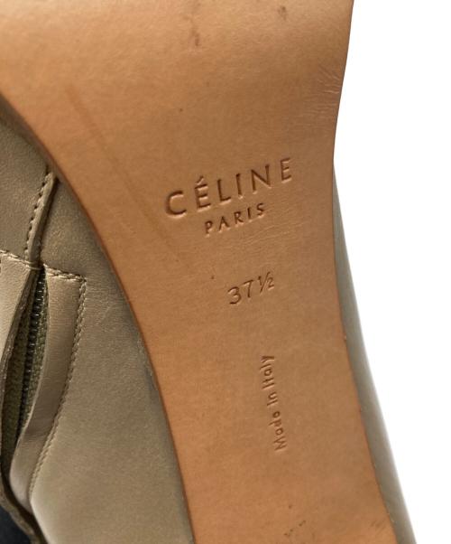 CELINE（セリーヌ）CELINE (セリーヌ) サイドジップショートブーツ ベージュ サイズ:37 1/2の古着・服飾アイテム