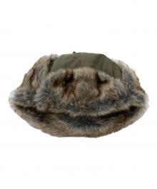 YOHJI YAMAMOTO（ヨウジヤマモト）の古着「COTTON FLIGHT CAP　UB-H48-032」｜カーキ