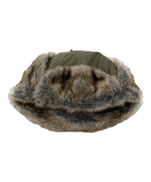 YOHJI YAMAMOTO（ヨウジヤマモト）YOHJI YAMAMOTO (ヨウジヤマモト) COTTON FLIGHT CAP　UB-H48-032 カーキの古着・服飾アイテム