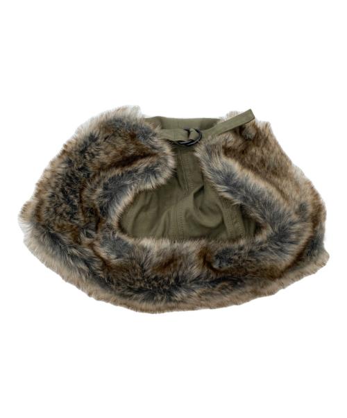 YOHJI YAMAMOTO（ヨウジヤマモト）YOHJI YAMAMOTO (ヨウジヤマモト) COTTON FLIGHT CAP　UB-H48-032 カーキの古着・服飾アイテム