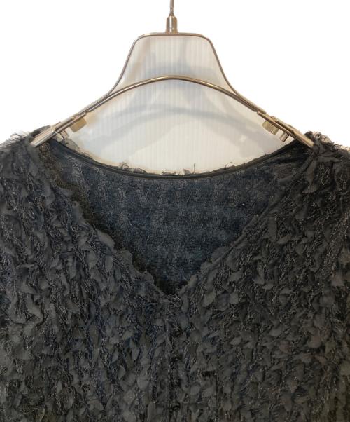 Ameri（アメリ）Ameri (アメリ) FURYL JACQUARD TOP フリルジャガードトップス 0225204560230 ブラック サイズ:FREEの古着・服飾アイテム