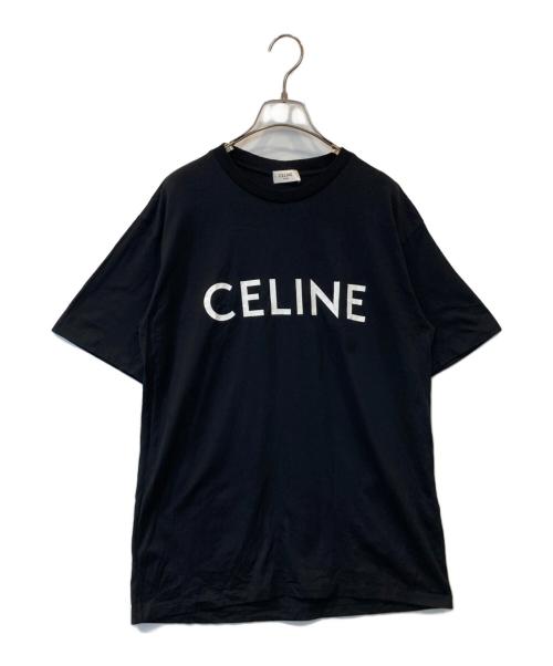 CELINE（セリーヌ）CELINE (セリーヌ) ロゴプリントルーズTシャツ 2X764671Q.38AW ブラック サイズ:XSの古着・服飾アイテム