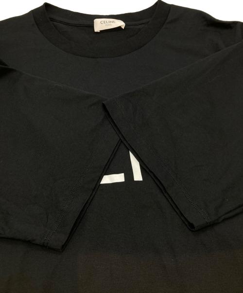 CELINE（セリーヌ）CELINE (セリーヌ) ロゴプリントルーズTシャツ 2X764671Q.38AW ブラック サイズ:XSの古着・服飾アイテム