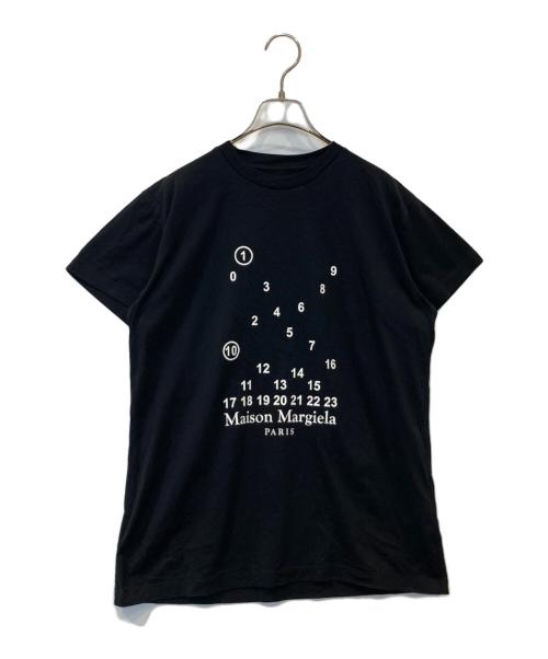 Maison Margiela（メゾンマルジェラ）Maison Margiela (メゾンマルジェラ) ナンバリングロゴTシャツ S51GC0516 S22816 ブラック サイズ:Mの古着・服飾アイテム