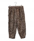 journal standard luxeジャーナルスタンダード ラックス）の古着「レオパリネン タックイージーパンツ 22030440220020」｜ブラウン