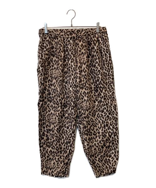 journal standard luxe（ジャーナルスタンダード ラックス）JOURNAL STANDARD LUXE (ジャーナルスタンダード ラックス) レオパリネン タックイージーパンツ 22030440220020 ブラウン サイズ:M 未使用品の古着・服飾アイテム