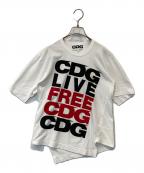 CDGシーディージー）の古着「CDG LIVE FREE プリントTシャツ SB-T003」｜ホワイト