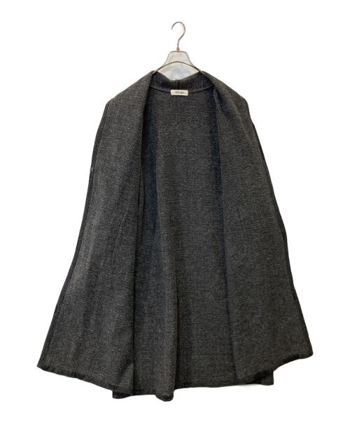 tumugu（ツムグ）tumugu (ツムグ) ヘリンボンドットジャガード ガウンコート TB22340 グレー サイズ:FREEの古着・服飾アイテム