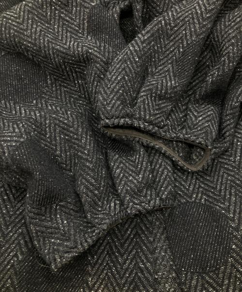 tumugu（ツムグ）tumugu (ツムグ) ヘリンボンドットジャガード ガウンコート TB22340 グレー サイズ:FREEの古着・服飾アイテム