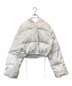 Rose Museロゼミューズ）の古着「jacquard eco down jacket ジャガード織りのエコダウンジャケット RM244JK1105」｜ホワイト