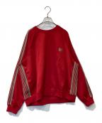 Needlesニードルズ）の古着「Track Crew Neck Shirt Needles ニードルズ トラック クルーネック シャツ KP219 」｜レッド