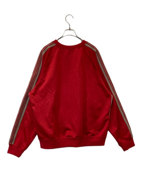 Needles（ニードルズ）Needles (ニードルズ) Track Crew Neck Shirt Needles ニードルズ トラック クルーネック シャツ KP219  レッド サイズ:Lの古着・服飾アイテム