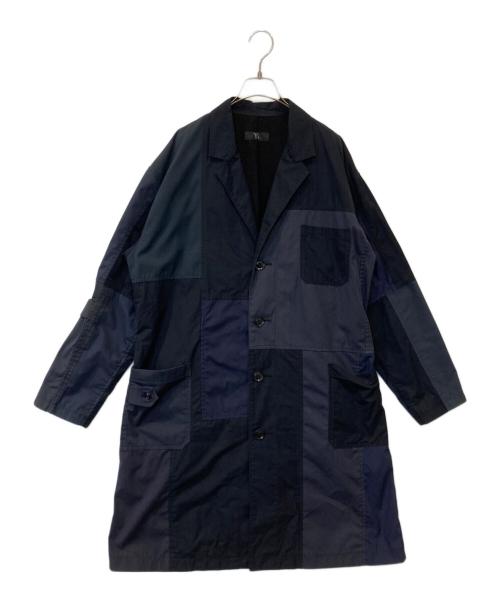 Y's（ワイズ）Y's (ワイズ) パッチワークコート YF-C19-017 ネイビー サイズ:2の古着・服飾アイテム