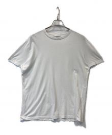 PRADA（プラダ）の古着「トライアングルロゴ クルーネックTシャツ UJM492 S181」｜ホワイト