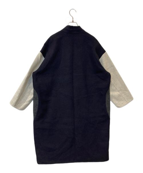 tsumori chisato（ツモリチサト）tsumori chisato (ツモリチサト) ウールドッキングロングコート TC83FA203 ネイビー サイズ:2の古着・服飾アイテム