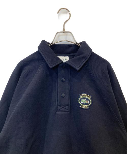 LACOSTE（ラコステ）LACOSTE (ラコステ) ダブルフェイス鹿の子地ポロスウェット　SH7881 ネイビー サイズ:FR5の古着・服飾アイテム