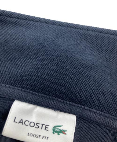 LACOSTE（ラコステ）LACOSTE (ラコステ) ダブルフェイス鹿の子地ポロスウェット　SH7881 ネイビー サイズ:FR5の古着・服飾アイテム
