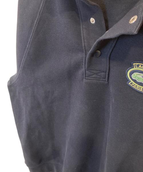 LACOSTE（ラコステ）LACOSTE (ラコステ) ダブルフェイス鹿の子地ポロスウェット　SH7881 ネイビー サイズ:FR5の古着・服飾アイテム