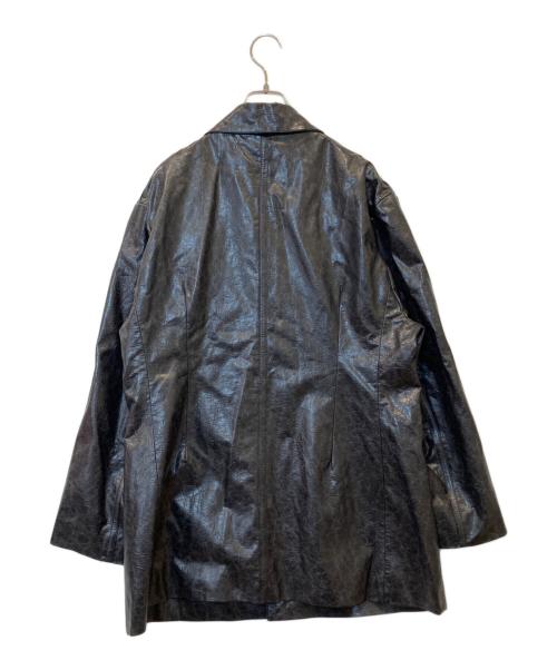 THEILMA（ザイルマ）THEILMA (ザイルマ) オーバーサイズフェイクレザーコートジャケット ブラック サイズ:FREEの古着・服飾アイテム