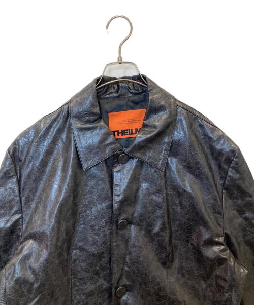 THEILMA（ザイルマ）THEILMA (ザイルマ) オーバーサイズフェイクレザーコートジャケット ブラック サイズ:FREEの古着・服飾アイテム