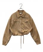 NIKEナイキ）の古着「WMNS NSW AIR WOVEN MOD CROP JACKET FB8078-200」｜ベージュ