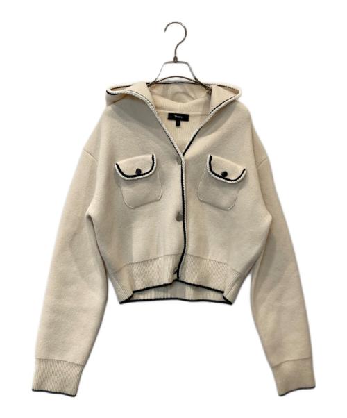 theory（セオリー）theory (セオリー) Lana Mouline Tweed Cardi　01-4403711 アイボリー サイズ:Sの古着・服飾アイテム