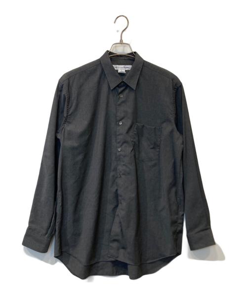 COMME des GARCONS SHIRT（コムデギャルソンシャツ）COMME des GARCONS SHIRT (コムデギャルソンシャツ) FOREVER WIDE CLASSIC ウールトロピカルレギュラーカラーシャツ FZ-B301 グレー サイズ:Mの古着・服飾アイテム