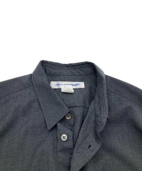 COMME des GARCONS SHIRT（コムデギャルソンシャツ）COMME des GARCONS SHIRT (コムデギャルソンシャツ) FOREVER WIDE CLASSIC ウールトロピカルレギュラーカラーシャツ FZ-B301 グレー サイズ:Mの古着・服飾アイテム