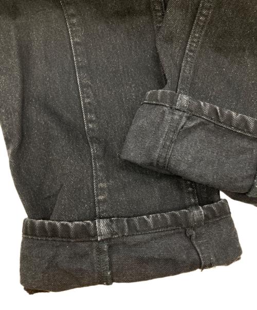JOHN LAWRENCE SULLIVAN（ジョン ローレンス サリバン）JOHN LAWRENCE SULLIVAN (ジョン ローレンス サリバン) WASHED DENIM HOLLOWED OUT PANTS　2C021-0322-36 ブラック サイズ:Sの古着・服飾アイテム