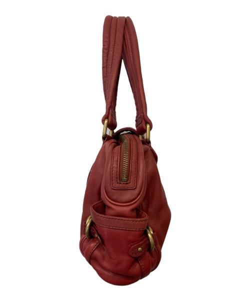 Marc by Marc Jacobs（マークバイマークジェイコブス）Marc by Marc Jacobs (マークバイマークジェイコブス) レザーハンドバッグ ワインレッドの古着・服飾アイテム