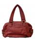 Marc by Marc Jacobs (マークバイマークジェイコブス) レザーハンドバッグ ワインレッド：6000円