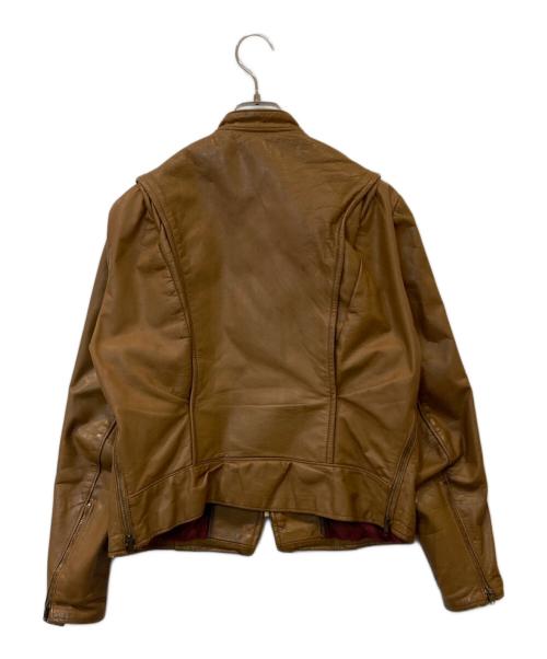 Brooks Leather Sportswear（ブルックス）Brooks Leather Sportswear (ブルックス) シングルライダースジャケット キャラメル サイズ:不明の古着・服飾アイテム