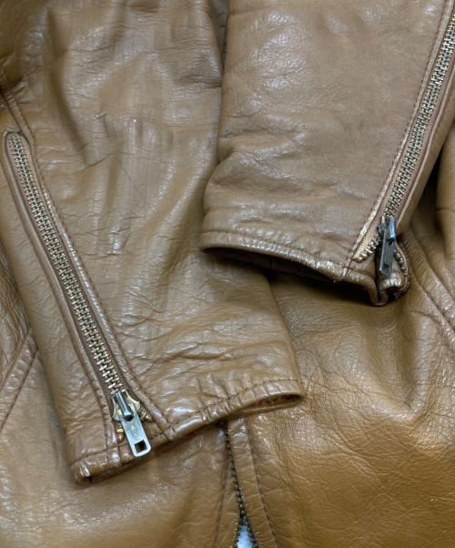 Brooks Leather Sportswear（ブルックス）Brooks Leather Sportswear (ブルックス) シングルライダースジャケット キャラメル サイズ:不明の古着・服飾アイテム